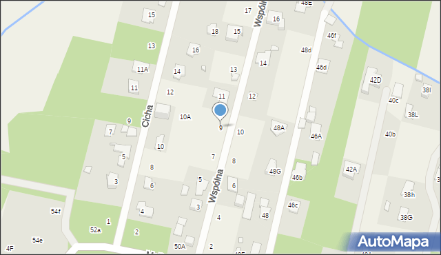 Stefanowo, Wspólna, 9, mapa Stefanowo