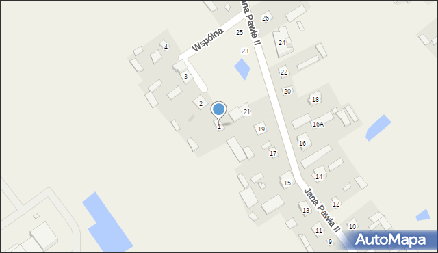 Strachówka, Wspólna, 1, mapa Strachówka