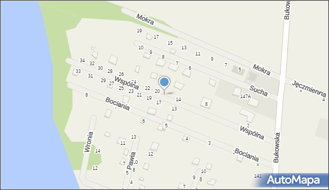 Strykowo, Wspólna, 18, mapa Strykowo