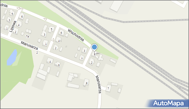 Strzałkowo, Wschodnia, 4, mapa Strzałkowo