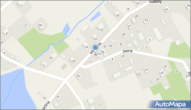Sulbiny, Wspólna, 59, mapa Sulbiny