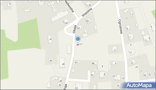 Sulbiny, Wspólna, 85, mapa Sulbiny