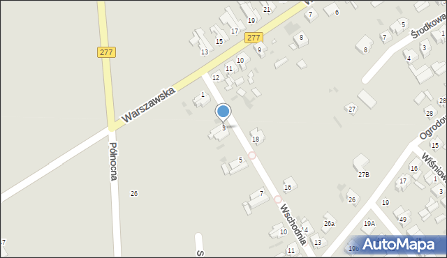 Sulechów, Wschodnia, 3, mapa Sulechów
