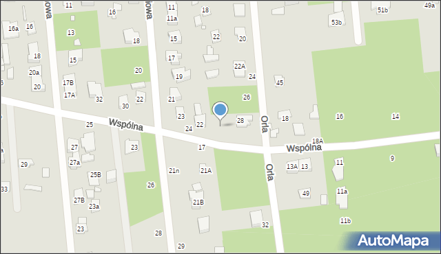 Sulejówek, Wspólna, 20, mapa Sulejówek