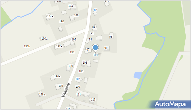 Sułkowice, Wspólna, 101, mapa Sułkowice
