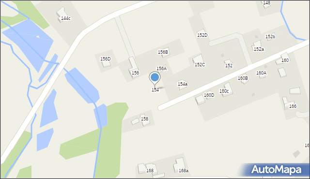 Sułkowice, Wspólna, 154, mapa Sułkowice