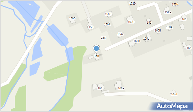 Sułkowice, Wspólna, 158, mapa Sułkowice