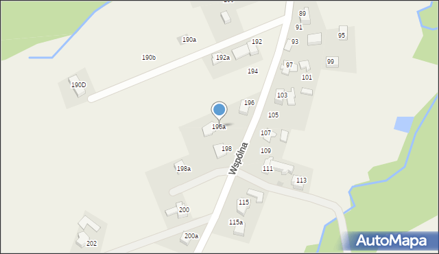 Sułkowice, Wspólna, 196a, mapa Sułkowice