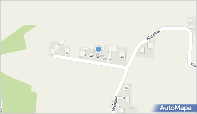 Sułoszowa, Wspólna, 43, mapa Sułoszowa