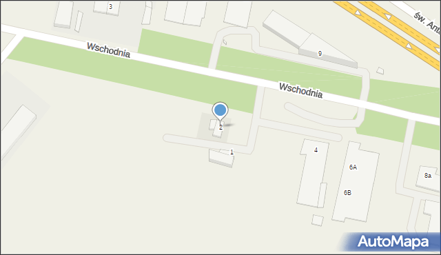 Swadzim, Wschodnia, 2, mapa Swadzim