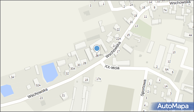 Święciechowa, Wschowska, 26, mapa Święciechowa
