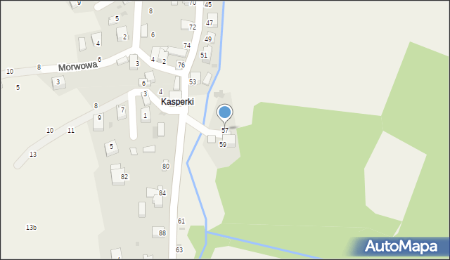 Świnna, Wspólna, 57, mapa Świnna