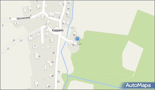 Świnna, Wspólna, 59/2, mapa Świnna