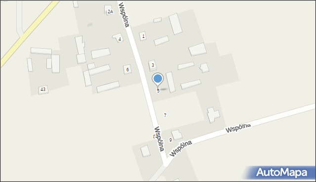 Sypniewo, Wspólna, 5, mapa Sypniewo