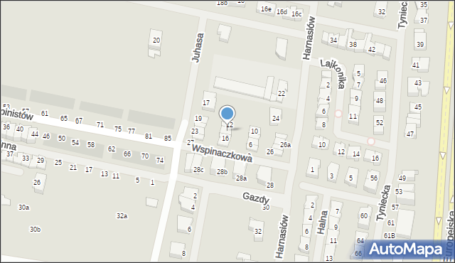 Szczecin, Wspinaczkowa, 14, mapa Szczecina