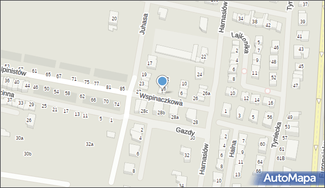 Szczecin, Wspinaczkowa, 18, mapa Szczecina