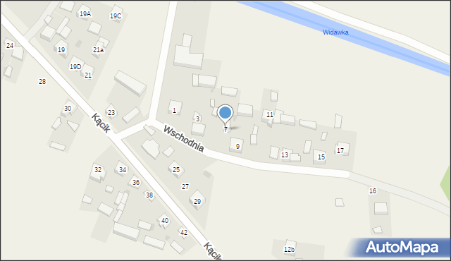 Szczerców, Wschodnia, 7, mapa Szczerców