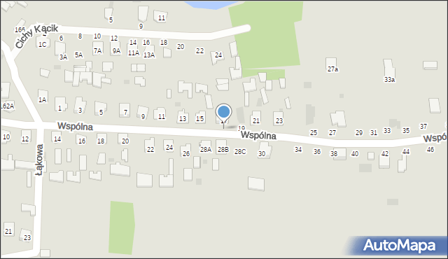 Tarnobrzeg, Wspólna, 17A, mapa Tarnobrzegu