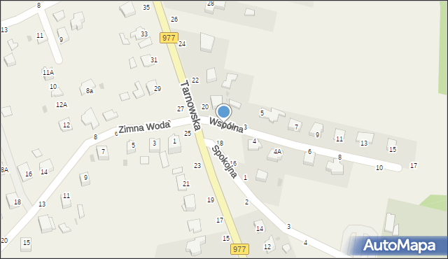 Tarnowiec, Wspólna, 2, mapa Tarnowiec