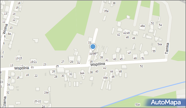 Tomaszów Mazowiecki, Wspólna, 33/35, mapa Tomaszów Mazowiecki