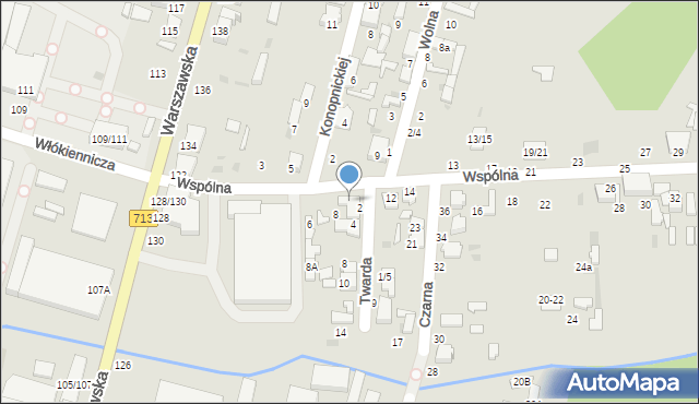 Tomaszów Mazowiecki, Wspólna, 8/10, mapa Tomaszów Mazowiecki