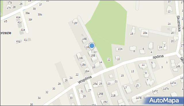 Tomaszowice, Wspólna, 16C, mapa Tomaszowice