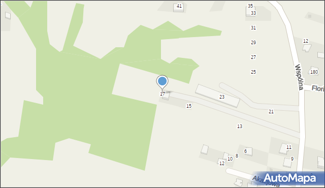 Tomice, Wspólna, 17, mapa Tomice