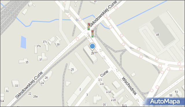 Toruń, Wschodnia, 29, mapa Torunia