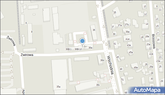 Toruń, Wschodnia, 36B/14, mapa Torunia