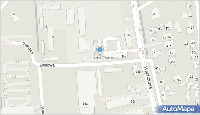 Toruń, Wschodnia, 36B/3, mapa Torunia