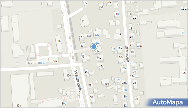 Toruń, Wschodnia, 41b, mapa Torunia