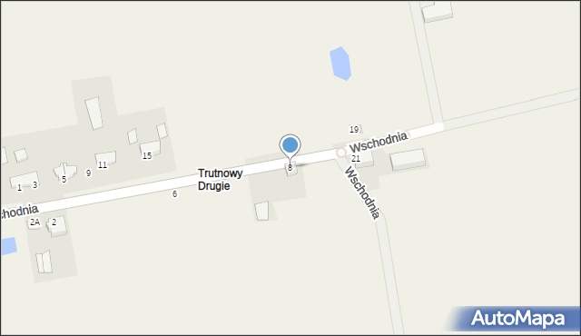 Trutnowy, Wschodnia, 8, mapa Trutnowy