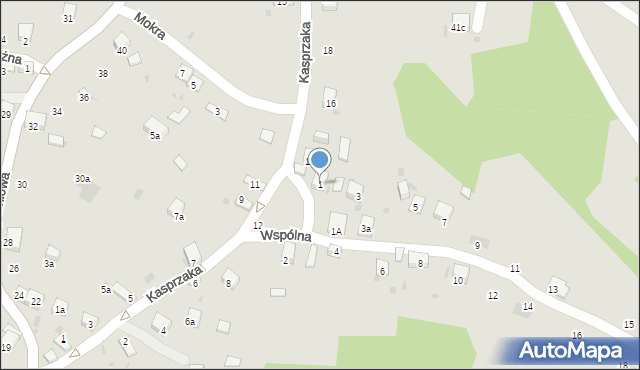Trzebinia, Wspólna, 1, mapa Trzebinia