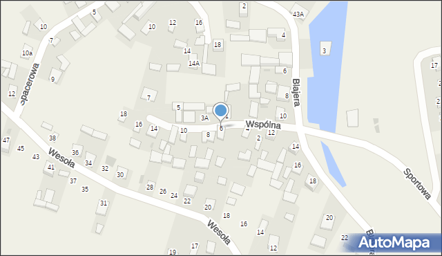 Turbia, Wspólna, 6, mapa Turbia