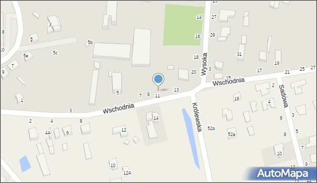 Tuszyn, Wschodnia, 14, mapa Tuszyn