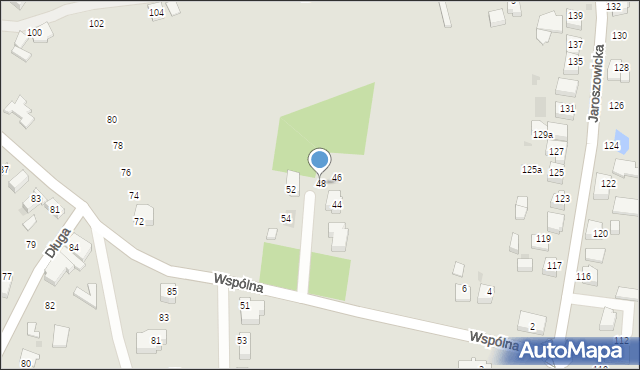 Tychy, Wspólna, 48, mapa Tychów