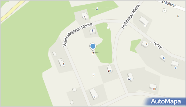 Tyrowo, Wschodzącego Słońca, 5, mapa Tyrowo