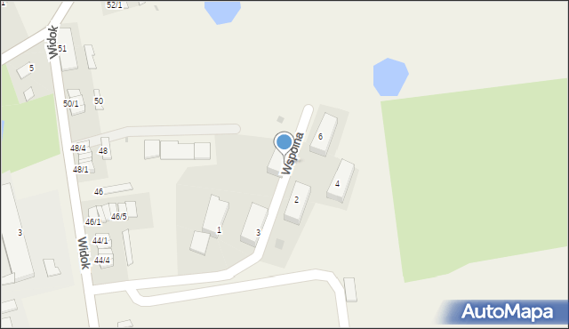 Waganiec, Wspólna, 5, mapa Waganiec