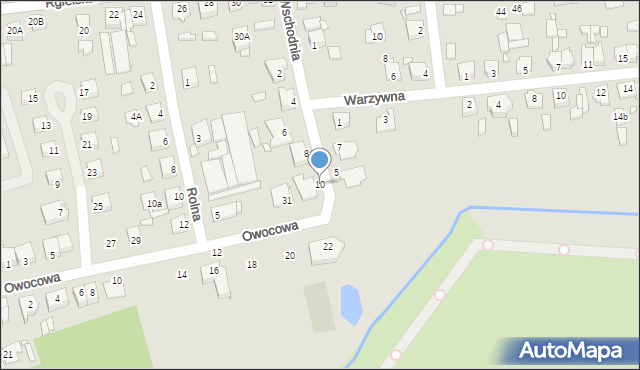 Wągrowiec, Wschodnia, 10, mapa Wągrowiec