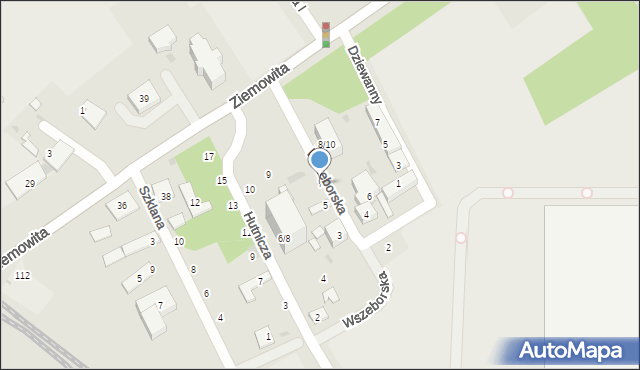 Warszawa, Wszeborska, 7, mapa Warszawy