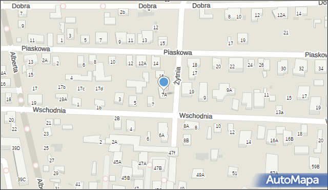 Warszawa, Wschodnia, 7A, mapa Warszawy