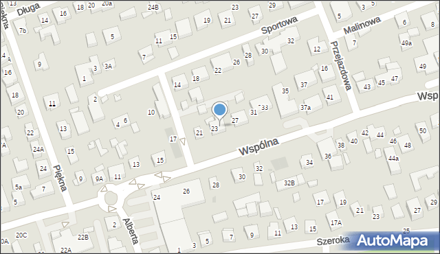 Warszawa, Wspólna, 25, mapa Warszawy