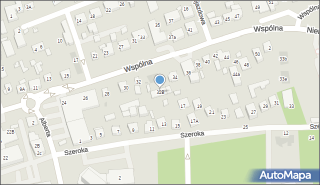 Warszawa, Wspólna, 32B, mapa Warszawy
