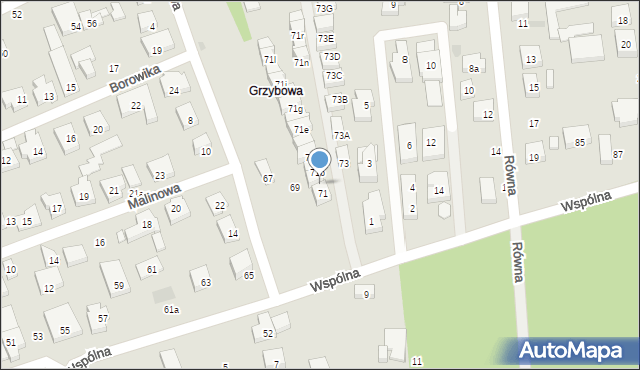 Warszawa, Wspólna, 71a, mapa Warszawy