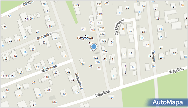Warszawa, Wspólna, 71d, mapa Warszawy