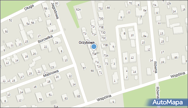 Warszawa, Wspólna, 71e, mapa Warszawy