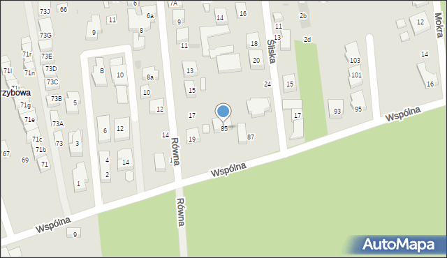 Warszawa, Wspólna, 85, mapa Warszawy