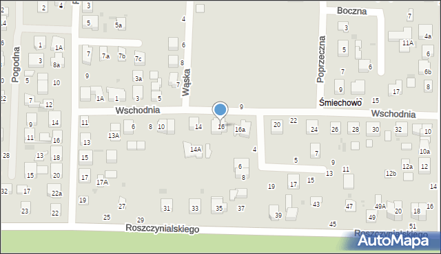 Wejherowo, Wschodnia, 16, mapa Wejherowo