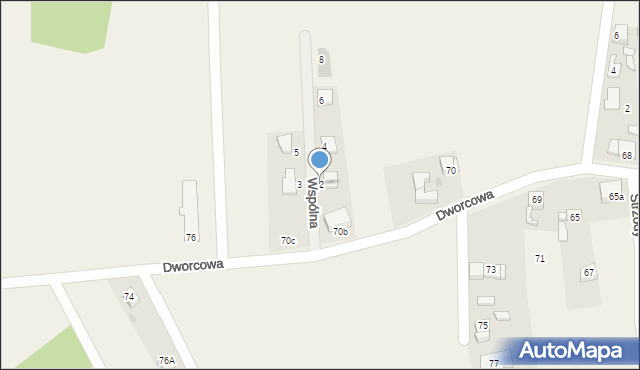 Wieszowa, Wspólna, 2, mapa Wieszowa