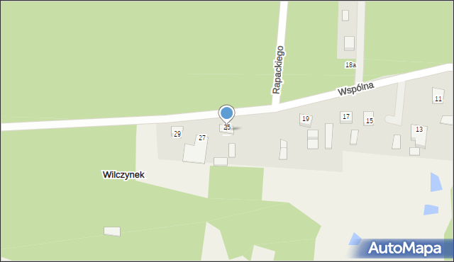 Wilczynek, Wspólna, 26, mapa Wilczynek